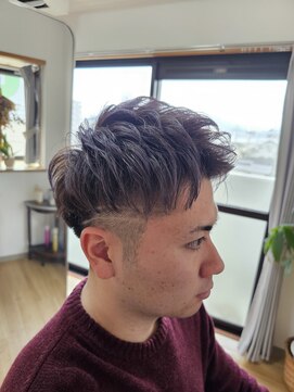 あのん ライン入り２ブロックショート