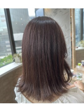 ジーナ セントラル銀座(Zina) 髪質改善＊セミディ＊ココアブラウン 【Zina CENTRAL】
