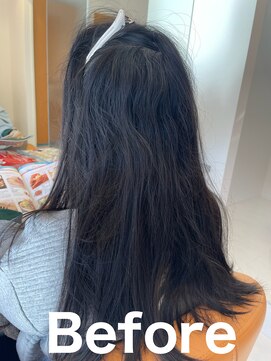 スリーク(SLEEK) SLEEK式髪質改善【縮毛矯正】　ビフォー内側