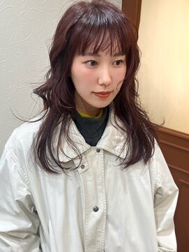 プフ 伏見(puf) [puf 伏見/丸の内/栄/名古屋]ブリーチなしボルドー★kasumi