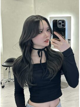 スカイ 本店(SKY) CHELL_赤みを消した艶髪グレージュ#韓国くびれヘア#顔周りカット