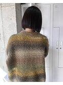 ぷつっと切りっぱなしボブ