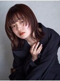 顔周りレイヤーおくれ毛美髪ウルフカット_F30146