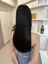 ペレ 栄 アネックス(PELE栄ANNEX) 韓国 くびれロング レイヤー ワンホンヘア 小顔前髪