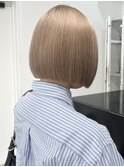 ホワイト黒髪小顔クラゲヘアーオリーブグレーココアベージュ