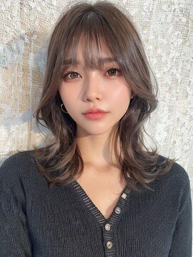 オリンテ バイ レシッド 表参道(orente by rcid) 韓国レイヤーロング美髪グレージュアッシュインナーグレージュ