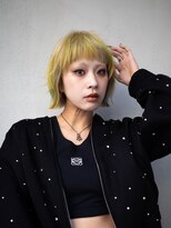 ギークス(GEEKS) 【GEEKS渋谷】レイヤーボブ/デザインカラー/ハイトーン/前髪あり