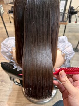 ブリックバイブレイス 千葉 千葉中央(brick by brace) 千葉駅/着物ヘア/大人ガーリー/ダークアッシュ/似合わせカット