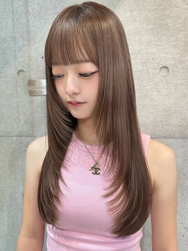 ネスト(NEST) 顔周りレイヤー×透明感ベージュ