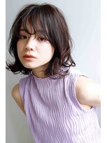 ムウ 難波(MOU)&nbsp;ボブクールショート前髪イメチェンピンクベージュ30代40代50代