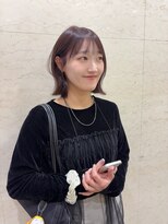 アクシス 栄ガスビル店(`AXIS) ワンホンレイヤー/ミルクティーブロンド/ダークブルー/名古屋栄