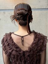 アイリス 天文館店(AIRIS)&nbsp;シニヨンヘア ヘアアレンジ お団子ヘア お呼ばれヘア 20代 30代
