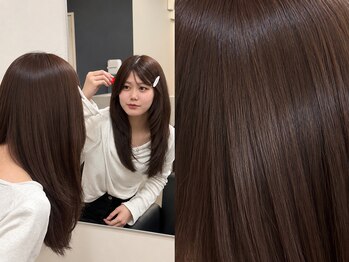 ソワンドゥブレスシエン 堀江店(soin de brace CIEN)の写真/【堀江】ダメージレス&似合うカラーをご提案！インナーカラーやハイライトでも艶髪に【髪質改善/縮毛矯正】