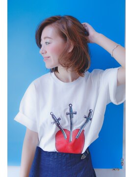 ブーケ(BOUQUET) 大人かわいい・長めボブ・斜めバング・伸ばしかけ・小顔