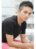 ニュースタイルモヒカン×アッシュブラック×30代/40代