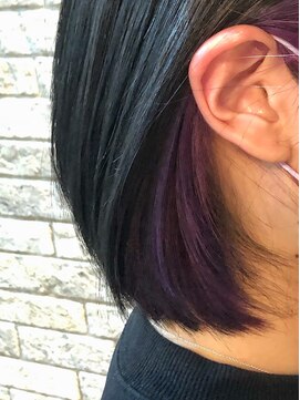 ジェムヘアー(J'aimeHair) インナーカラー・バイオレット