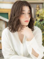 カバーヘア イヴ 戸頭店(COVER HAIR EVE)&nbsp;大人ハイライト濡れ髪くせ毛風ワンレンボブa戸頭20代30代40代