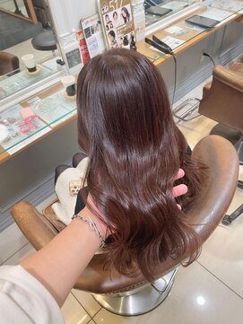 ネオリーブアイム 横浜西口店(Neolive aim) ラベンダーブラウン水素カラーレイヤーカット【横浜】