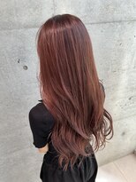 ロンドメリア 天神大名店(Lond Melia)&nbsp;★グレージュカラー斜めバングデザインカラーシルキー ベージュ