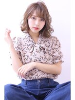 オーロ 西大寺店(ORO)&nbsp;ラフウェーブのミルクティースタイル