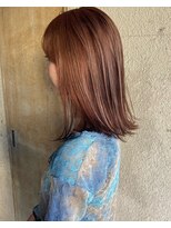 ガーデンヨコハマ(GARDEN YOKOHAMA) オレンジブラウン ミディアムボブ