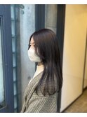 秋冬流行りのあんにゅいグレージュ ロングヘア
