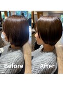 BeforeAfter 丸みショート