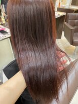 フォルテ 草薙店&nbsp;ブリーチなし　チェリーレッドカラー　西村ひより