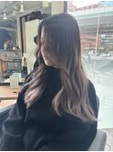 #セミディ#シアーカラー#ショートヘア#姫カット#ダークアッシュ