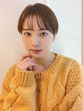 アイスバーグ(eyesburg) 20代30代40代マッシュショート丸み小顔補正立体カットベージュ