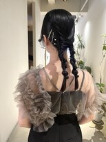 セブンベルベット(7 Velvet)&nbsp;タイトツイン編みおろしアレンジ