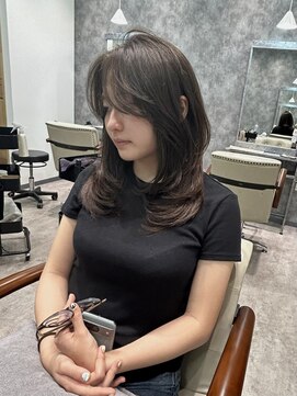 フォンド 津田沼(fond.) 前髪/レイヤーカット/こなれミディ/イメチェン/ウェーブパーマ