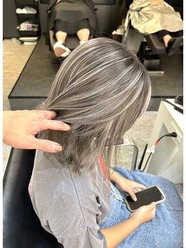 ブレンド 渋谷(BLend) 前髪アンブレラカラーこなれミディイメチェンウェーブパーマ