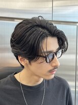 原宿センターパートニュアンスパーマフェザーパーマ波巻きパーマ