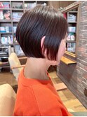 50代、真冬の襟足すっきりクールボブ！