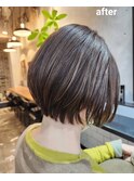 襟足すっきりショート。