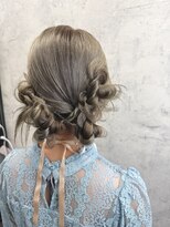 ツイン団子　ヘアセット　セットサロン
