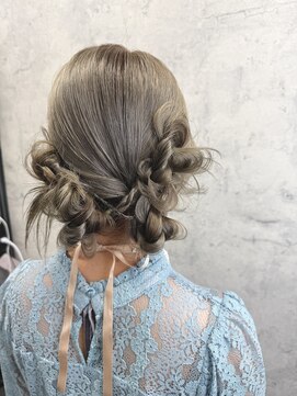 ラカシェット(la-cachette) ツイン団子　ヘアセット　セットサロン