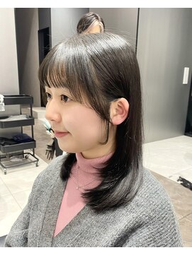 ハルキミナト ジャパン ヨコハマ(HARUKI MINATO japan YOKOHAMA) ミディアムレイヤー/顔周りカット