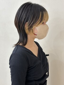 ユーフォリア 銀座(Euphoria) ウルフ/ウルフカット/ ハッシュカット/インナーカラー担当岩崎