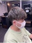マッシュ ハイライト メッシュ メンズカット 葛西メンズ