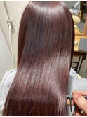 髪質改善カラー/レッドブラウン