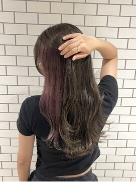 ノエル(noele) イヤリングカラー/カシスラベンダー×オリーブベージュ