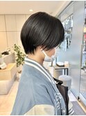 丸みショート/ショートヘア/前髪あり/10代20代