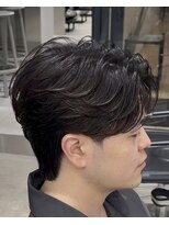 フィフス 渋谷(fifth)&nbsp;渋谷ルーズパーマフェザーパーマ波巻きパーマメンズミディアム