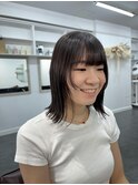 外ハネボブ/レイヤーカット/デザインカット/顔まわりカット