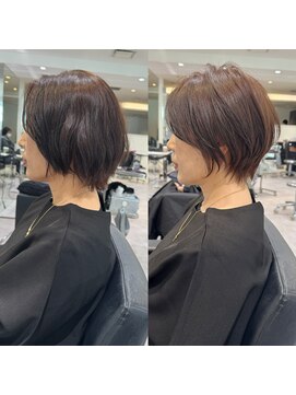 バンプ ギンザ(BUMP GINZA) 30代40代50代ショート白髪ぼかし銀座丸みくびれ井