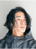 原宿つよめニュアンスパーマメンズパーマメンズボブミディアム