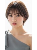 丸みショートボブ