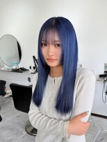 ジン(JIN)&nbsp;☆ネイビーブルー☆色落ちシルバー☆久留米☆